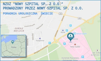 PORADNIA UROLOGICZNA - NOWY SZPITAL SPÓŁKA Z OGRANICZONĄ ODPOWIEDZIALNOŚCIĄ - WOJSKA POLSKIEGO 126,  ŚWIECIE