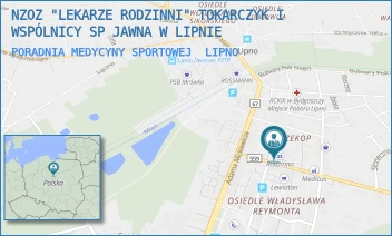 PORADNIA MEDYCYNY SPORTOWEJ - NZOZ "LEKARZE RODZINNI" TOKARCZYK I WSPÓLNICY SP JAWNA W LIPNIE - KOŚCIUSZKI 5,  LIPNO