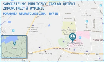 PORADNIA REUMATOLOGICZNA - SAMODZIELNY PUBLICZNY ZAKŁAD OPIEKI ZDROWOTNEJ W RYPINIE - 3 MAJA 2,  RYPIN