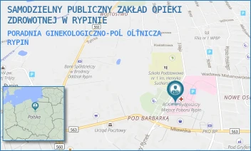 PORADNIA GINEKOLOGICZNO-POĹOĹŤNICZA - SAMODZIELNY PUBLICZNY ZAKŁAD OPIEKI ZDROWOTNEJ W RYPINIE - 3 MAJA 2,  RYPIN