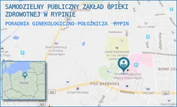 PORADNIA GINEKOLOGICZNO-POŁOŻNICZA - SAMODZIELNY PUBLICZNY ZAKŁAD OPIEKI ZDROWOTNEJ W RYPINIE - 3 MAJA 2.,  RYPIN