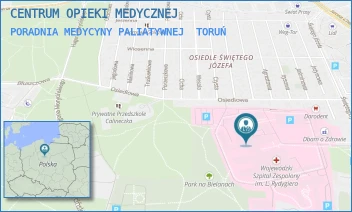 PORADNIA MEDYCYNY PALIATYWNEJ - CENTRUM OPIEKI MEDYCZNEJ - ŚW. JÓZEFA 53-59,  TORUŃ