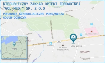 PORADNIA GINEKOLOGICZNO-POŁOŻNICZA - NIEPUBLICZNY ZAKŁAD OPIEKI ZDROWOTNEJ "GOL-MED." SP. Z O.O - SZOSA RYPIŃSKA 30/C,  GOLUB-DOBRZYŃ