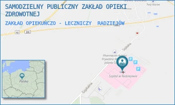 ZAKŁAD OPIEKUŃCZO - LECZNICZY - SAMODZIELNY PUBLICZNY ZAKŁAD OPIEKI ZDROWOTNEJ - SZPITALNA 3,  RADZIEJÓW