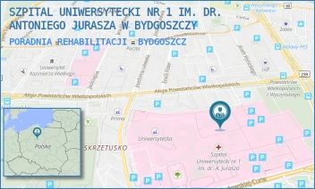 PORADNIA REHABILITACJI - SZPITAL UNIWERSYTECKI NR 1 IM. DR. ANTONIEGO JURASZA W BYDGOSZCZY - MARII SKŁODOWSKIEJ-CURIE 9,  BYDGOSZCZ