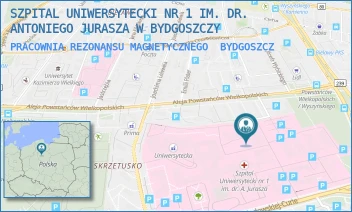 PRACOWNIA REZONANSU MAGNETYCZNEGO - SZPITAL UNIWERSYTECKI NR 1 IM. DR. ANTONIEGO JURASZA W BYDGOSZCZY - MARII SKŁODOWSKIEJ-CURIE 9,  BYDGOSZCZ