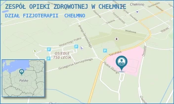 DZIAŁ FIZJOTERAPII - ZESPÓŁ OPIEKI ZDROWOTNEJ W CHEŁMNIE - PLAC RYDYGIERA 1,  CHEŁMNO
