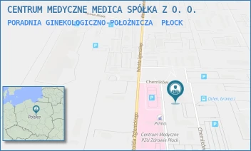 PORADNIA GINEKOLOGICZNO-POŁOŻNICZA - CENTRUM MEDYCZNE MEDICA SPÓŁKA Z O. O. - CHEMIKÓW 7,  PŁOCK