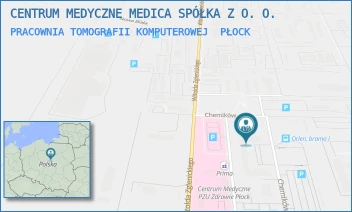 PRACOWNIA TOMOGRAFII KOMPUTEROWEJ - CENTRUM MEDYCZNE MEDICA SPÓŁKA Z O. O. - CHEMIKÓW 7,  PŁOCK