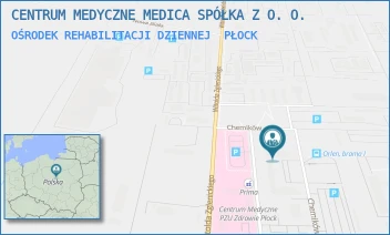OŚRODEK REHABILITACJI DZIENNEJ - CENTRUM MEDYCZNE MEDICA SPÓŁKA Z O. O. - CHEMIKÓW 7,  PŁOCK