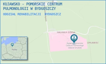 ODDZIAŁ REHABILITACJI - KUJAWSKO - POMORSKIE CENTRUM PULMONOLOGII W BYDGOSZCZY - MEYSNERA 9,  BYDGOSZCZ