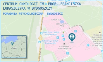 PORADNIA PSYCHOLOGICZNA - CENTRUM ONKOLOGII IM. PROF. FRANCISZKA ŁUKASZCZYKA W BYDGOSZCZY - DR. I.ROMANOWSKIEJ 2,  BYDGOSZCZ