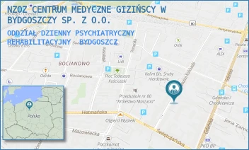 ODDZIAŁ DZIENNY PSYCHIATRYCZNY REHABILITACYJNY - NZOZ CENTRUM MEDYCZNE GIZIŃSCY W BYDGOSZCZY SP. Z O.O. - KOŚCIUSZKI 16,  BYDGOSZCZ
