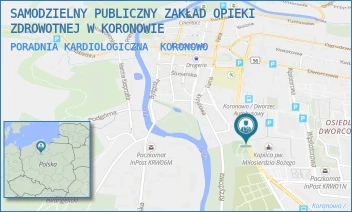 PORADNIA KARDIOLOGICZNA - SAMODZIELNY PUBLICZNY ZAKŁAD OPIEKI ZDROWOTNEJ W KORONOWIE - PADEREWSKIEGO 33,  KORONOWO