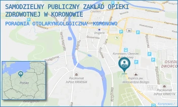 PORADNIA OTOLARYNGOLOGICZNA - SAMODZIELNY PUBLICZNY ZAKŁAD OPIEKI ZDROWOTNEJ W KORONOWIE - PADEREWSKIEGO 33,  KORONOWO
