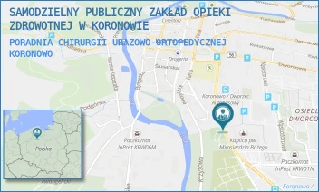 PORADNIA CHIRURGII URAZOWO-ORTOPEDYCZNEJ - SAMODZIELNY PUBLICZNY ZAKŁAD OPIEKI ZDROWOTNEJ W KORONOWIE - PADEREWSKIEGO 33,  KORONOWO