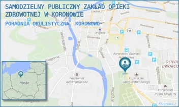 PORADNIA OKULISTYCZNA - SAMODZIELNY PUBLICZNY ZAKŁAD OPIEKI ZDROWOTNEJ W KORONOWIE - PADEREWSKIEGO 33,  KORONOWO