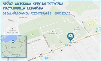 DZIAŁ/PRACOWNIA FIZJOTERAPII - WOJSKOWA SPECJALISTYCZNA PRZYCHODNIA LEKARSKA SAMODZIELNY PUBLICZNY ZAKŁAD OPIEKI ZDROWOTNEJ W GRUDZIĄDZU - LEGIONÓW 57,  GRUDZIĄDZ