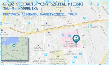 PRACOWNIA REZONANSU MAGNETYCZNEGO - SPZOZ SPECJALISTYCZNY SZPITAL MIEJSKI IM. M. KOPERNIKA - BATOREGO 17/19,  TORUŃ