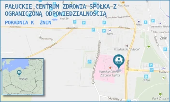PORADNIA K - PAŁUCKIE CENTRUM ZDROWIA SPÓŁKA Z OGRANICZONĄ ODPOWIEDZIALNOŚCIĄ - SZPITALNA 30,  ŻNIN