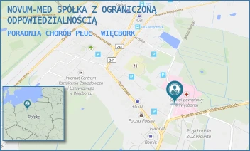 PORADNIA CHORÓB PŁUC - NOVUM-MED SPÓŁKA Z OGRANICZONĄ ODPOWIEDZIALNOŚCIĄ - MICKIEWICZA 26,  WIĘCBORK