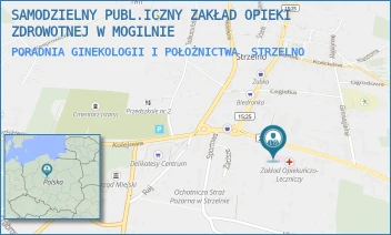 PORADNIA GINEKOLOGII I POŁOŻNICTWA - SAMODZIELNY PUBL.ICZNY ZAKŁAD OPIEKI ZDROWOTNEJ W MOGILNIE - POWST. WLKP. 8,  STRZELNO