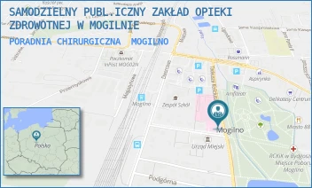 PORADNIA CHIRURGICZNA - SAMODZIELNY PUBL.ICZNY ZAKŁAD OPIEKI ZDROWOTNEJ W MOGILNIE - KOŚCIUSZKI 10,  MOGILNO
