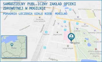 PORADNIA LECZENIA UZALENIEŃ - SAMODZIELNY PUBL.ICZNY ZAKŁAD OPIEKI ZDROWOTNEJ W MOGILNIE - KOŚCIUSZKI 10,  MOGILNO