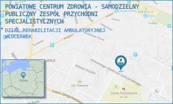 DZIAŁ REHABILITACJI AMBULATORYJNEJ - POWIATOWE CENTRUM ZDROWIA - SAMODZIELNY PUBLICZNY ZESPÓŁ PRZYCHODNI SPECJALISTYCZNYCH - ŁADY 10,  WŁOCŁAWEK