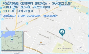 CHIRURGIA STOMATOLOGICZNA - POWIATOWE CENTRUM ZDROWIA - SAMODZIELNY PUBLICZNY ZESPÓŁ PRZYCHODNI SPECJALISTYCZNYCH - ŁADY 10,  WŁOCŁAWEK