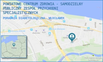 PORADNIA DIABETOLOGICZNA - POWIATOWE CENTRUM ZDROWIA - SAMODZIELNY PUBLICZNY ZESPÓŁ PRZYCHODNI SPECJALISTYCZNYCH - SZPITALNA 6A,  WŁOCŁAWEK