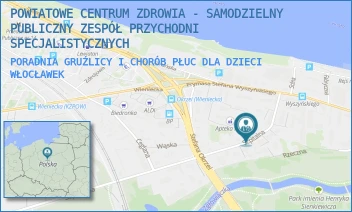 PORADNIA GRUŹLICY I CHORÓB PŁUC DLA DZIECI - POWIATOWE CENTRUM ZDROWIA - SAMODZIELNY PUBLICZNY ZESPÓŁ PRZYCHODNI SPECJALISTYCZNYCH - SZPITALNA 6A,  WŁOCŁAWEK