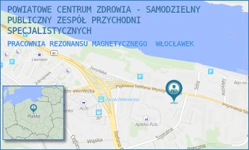 PRACOWNIA REZONANSU MAGNETYCZNEGO - POWIATOWE CENTRUM ZDROWIA - SAMODZIELNY PUBLICZNY ZESPÓŁ PRZYCHODNI SPECJALISTYCZNYCH - WYSZYŃSKIEGO 21 A,  WŁOCŁAWEK