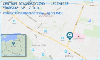 PORADNIA PULMONOLOGICZNA - CENTRUM DIAGNOSTYCZNO - LECZNICZE "BARSKA" SP. Z O.O. - BARSKA 13,  WŁOCŁAWEK