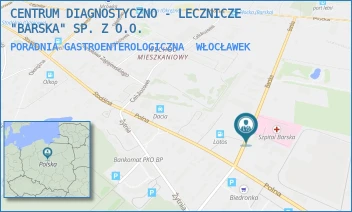 PORADNIA GASTROENTEROLOGICZNA - CENTRUM DIAGNOSTYCZNO - LECZNICZE "BARSKA" SP. Z O.O. - BARSKA 13,  WŁOCŁAWEK