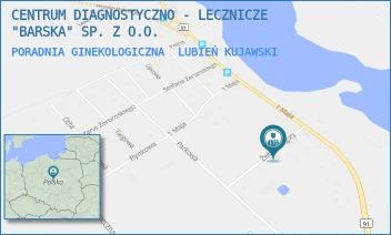 PORADNIA GINEKOLOGICZNA - CENTRUM DIAGNOSTYCZNO - LECZNICZE "BARSKA" SP. Z O.O. - ŻWIRKI I WIGURY 3,  LUBIEŃ KUJAWSKI