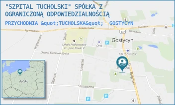 PRZYCHODNIA "TUCHOLSKA" - "SZPITAL TUCHOLSKI" SPÓŁKA Z OGRANICZONĄ ODPOWIEDZIALNOŚCIĄ - BYDGOSKA 14,  GOSTYCYN