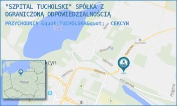PRZYCHODNIA "TUCHOLSKA" - "SZPITAL TUCHOLSKI" SPÓŁKA Z OGRANICZONĄ ODPOWIEDZIALNOŚCIĄ - DWORCOWA 6,  CEKCYN