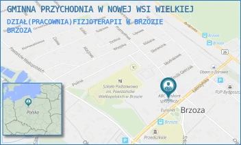 DZIAŁ(PRACOWNIA)FIZJOTERAPII W BRZOZIE - GMINNA PRZYCHODNIA W NOWEJ WSI WIELKIEJ - PRZEMYSŁOWA 1B,  BRZOZA