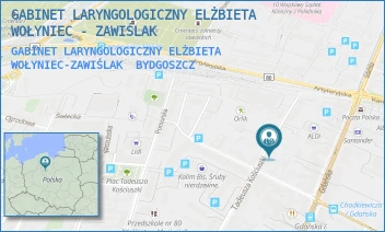 GABINET LARYNGOLOGICZNY ELŻBIETA WOŁYNIEC-ZAWIŚLAK - GABINET LARYNGOLOGICZNY ELŻBIETA WOŁYNIEC - ZAWIŚLAK - KOŚCIUSZKI 40/1,  BYDGOSZCZ