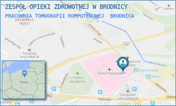PRACOWNIA TOMOGRAFII KOMPUTEROWEJ - ZESPÓŁ OPIEKI ZDROWOTNEJ W BRODNICY - WIEJSKA 9,  BRODNICA