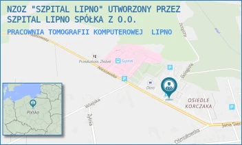 PRACOWNIA TOMOGRAFII KOMPUTEROWEJ - NZOZ "SZPITAL LIPNO" UTWORZONY PRZEZ SZPITAL LIPNO SPÓŁKA Z O.O. - NIESZAWSKA 6,  LIPNO