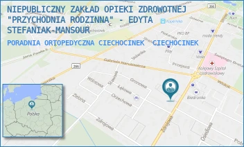 PORADNIA ORTOPEDYCZNA CIECHOCINEK - NIEPUBLICZNY ZAKŁAD OPIEKI ZDROWOTNEJ "PRZYCHODNIA RODZINNA" - EDYTA STEFANIAK-MANSOUR - ZDROJOWA 46,  CIECHOCINEK