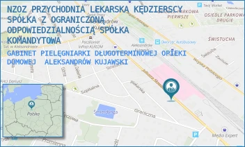 GABINET PIELĘGNIARKI DŁUGOTERMINOWEJ OPIEKI DOMOWEJ - NIEPUBLICZNY ZAKŁAD OPIEKI ZDROWOTNEJ PRZYCHODNIA LEKARSKA KĘDZIERSCY  SPÓŁKA KOMANDYTOWA - JULIUSZA SŁOWACKIEGO 20,  ALEKSANDRÓW KUJAWSKI