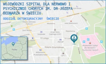 ODDZIAŁ DETOKSYKACYJNY - WOJEWÓDZKI SZPITAL ZDROWIA PSYCHICZNEGO IM. DR. JÓZEFA BEDNARZA W ŚWIECIU - SĄDOWA 18/15,  ŚWIECIE