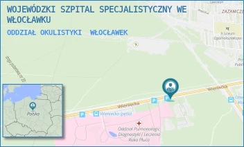 ODDZIAŁ OKULISTYKI - WOJEWÓDZKI SZPITAL SPECJALISTYCZNY WE WŁOCŁAWKU - WIENIECKA 49,  WŁOCŁAWEK