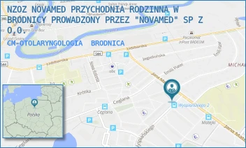 CM-OTOLARYNGOLOGIA - NZOZ NOVAMED PRZYCHODNIA RODZINNA W BRODNICY PROWADZONY PRZEZ "NOVAMED" SP Z O.O. - WYSPIAŃSKIEGO 2A,  BRODNICA