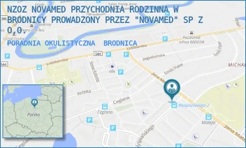 PORADNIA OKULISTYCZNA - NZOZ NOVAMED PRZYCHODNIA RODZINNA W BRODNICY PROWADZONY PRZEZ "NOVAMED" SP Z O.O. - WYSPIAŃSKIEGO 2A,  BRODNICA