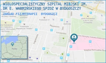 ZAKŁAD FIZJOTERAPII - SZPITAL KLINICZNY IM. DR. E. WARMIŃSKIEGO POLITECHNIKI BYDGOSKIEJ- SPZOZ W BYDGOSZCZY - SZPITALNA 19,  BYDGOSZCZ