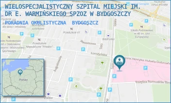 PORADNIA OKULISTYCZNA - SZPITAL KLINICZNY IM. DR. E. WARMIŃSKIEGO POLITECHNIKI BYDGOSKIEJ- SPZOZ W BYDGOSZCZY - SZPITALNA 19,  BYDGOSZCZ